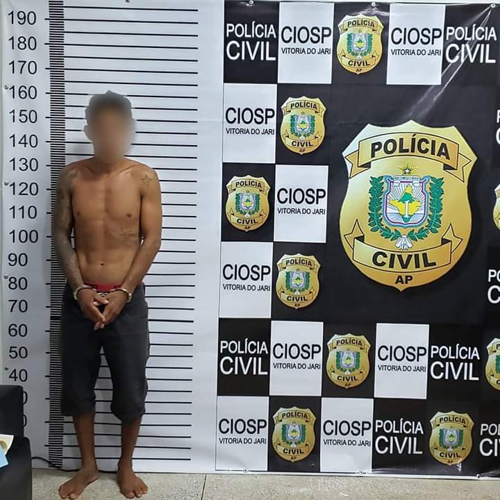 POLÍCIA CIVIL PRENDE HOMEM ACUSADO POR TENTATIVA DE HOMICÍDIO, DANO QUALIFICADO E RESISTÊNCIA EM VITÓRIA DO JARI 